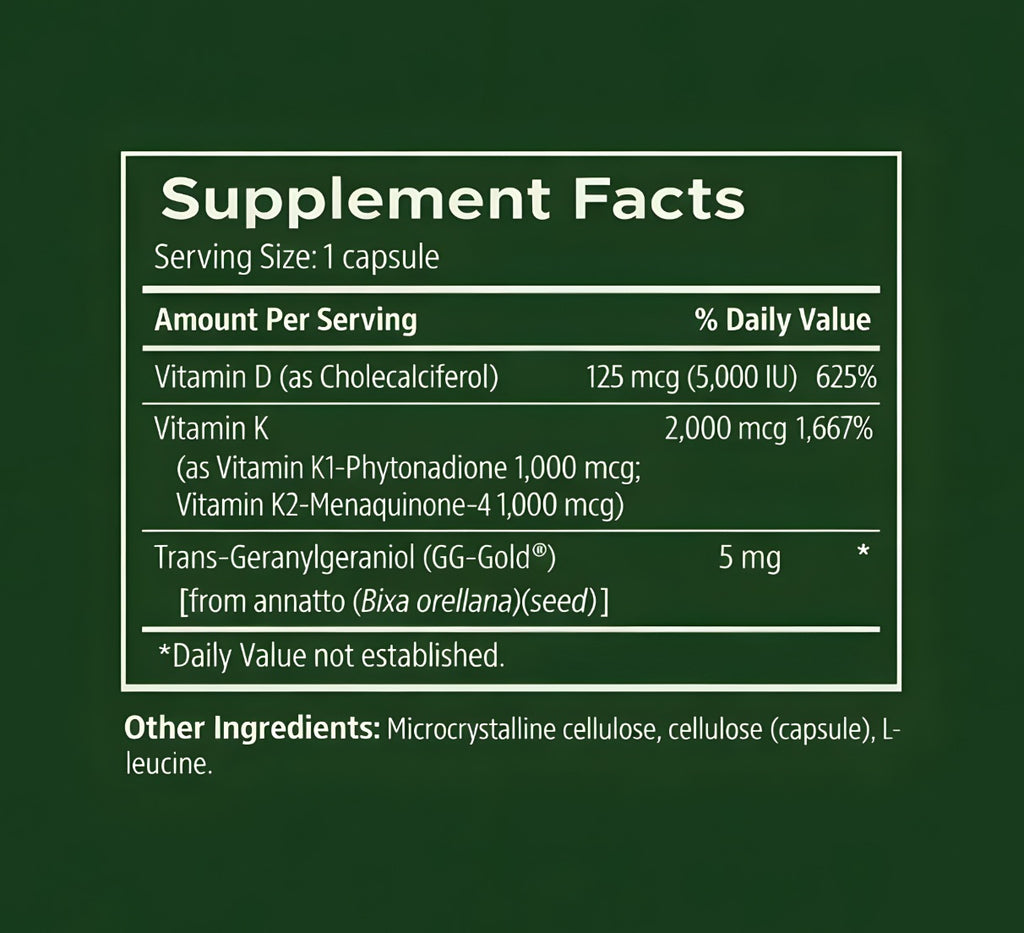 Vitamin D3 with K1 & K2